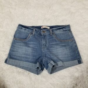 Levi's Shorty Short 16 Reg fade wash denim rolled cuff
